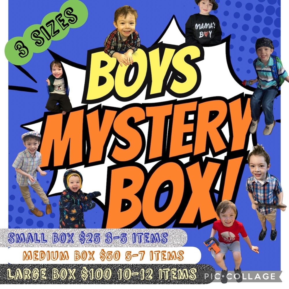 Boys Medium Sizes Mystery Box 5-7 Items